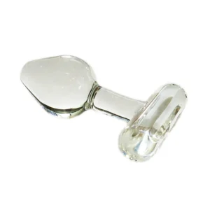 Crystal Delights | Crystal-T Small Bulb Short Stem T-Handle Glass Butt Plug