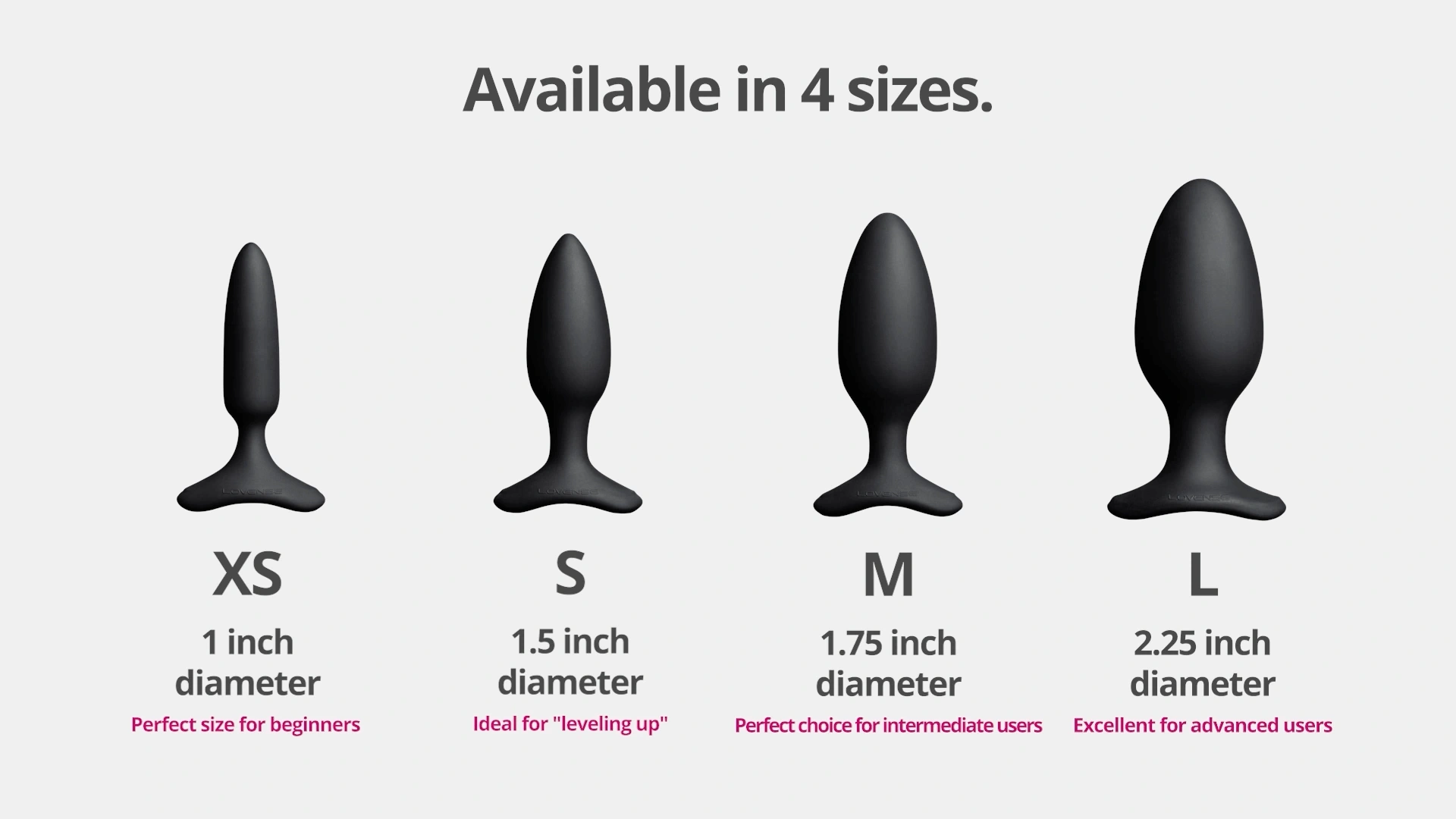 Lovense | Hush 2 - Vibrating Butt Plugs Available in 4 Sizes