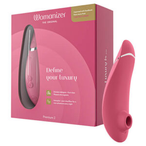 Womanizer Premium 2 Clitoral Vibrator - Raspberry