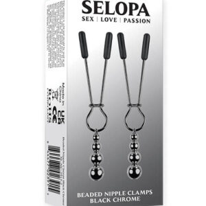 Evolved SELOPA | Beaded Nipple Clamps - Black Chrome