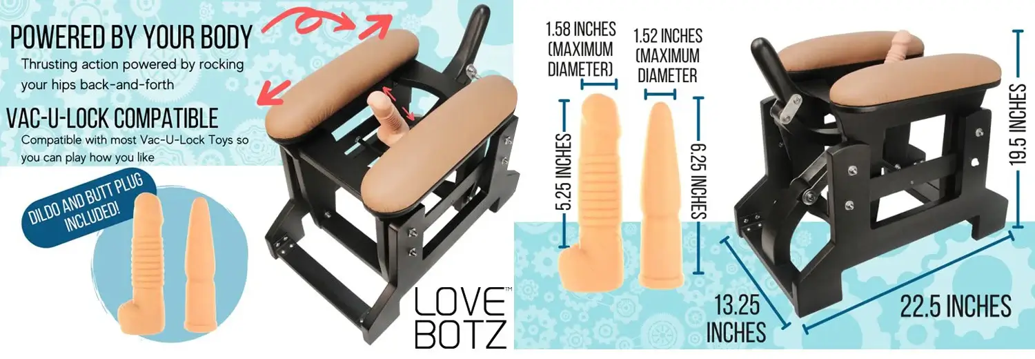 XR Brands LoveBotz Love Glider Fucking Machine