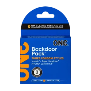 ONE | Backdoor Pack Custom Fit Condoms - Pack of 3