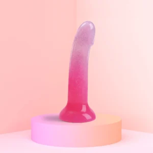 Love to Love Dildolls Sunrise Multicolor Glitter P-spot & G-spot Dildo