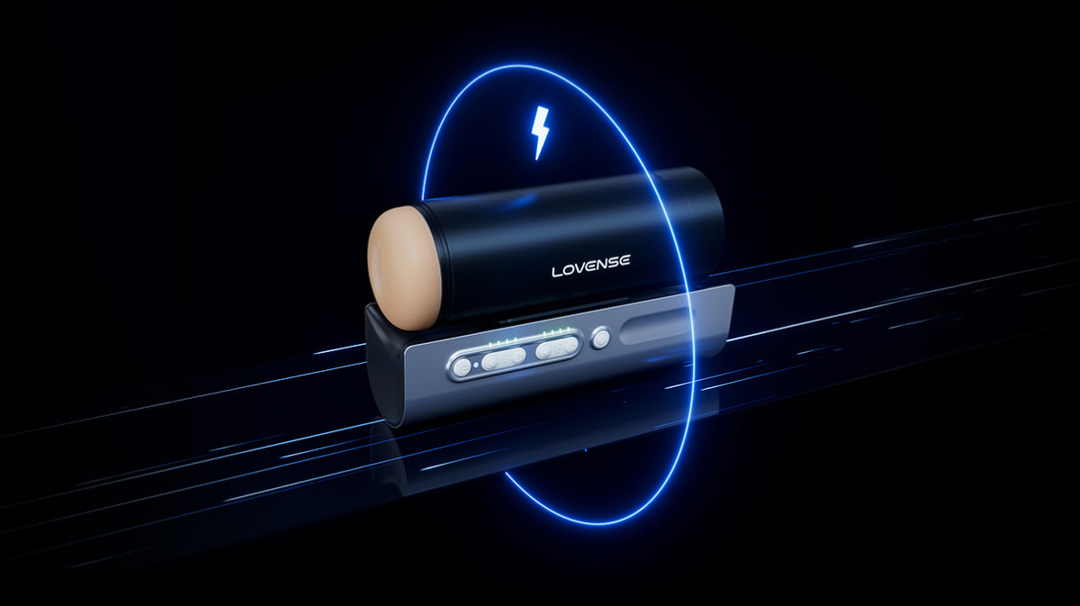 Lovense | Solace Pro AI Powered Blowjob Machine Thrusting Masturbator for Men - Long Battery Life