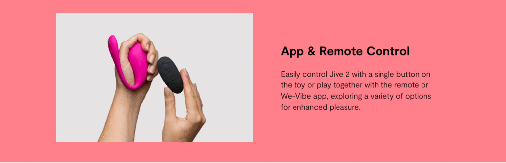 We-Vibe Jive 2 Wearable Dual Stimulation Egg Vibrator - App & Remote-Controlled