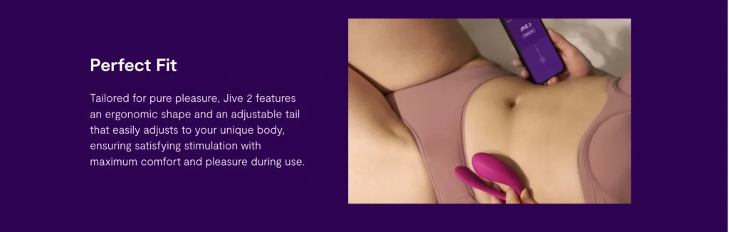We-Vibe Jive 2 Wearable Dual Stimulation Egg Vibrator - Perfect Fit
