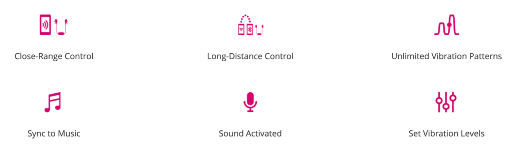 Lovense | Gemini App-Controlled Vibrating Nipple Clamps - Remote App Features