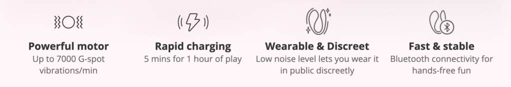 Lovense | Lush 4 Bluetooth G-spot Egg Vibrator - Highlights